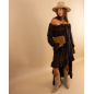 Robe longue volants