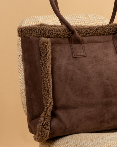 Sac cabas suédine