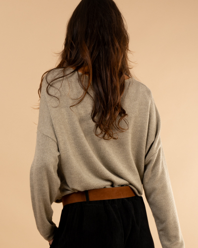 Top chenille amour