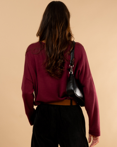 Top chenille amour