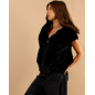 Veste sans manches fausse fourrure