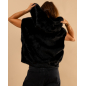 Veste sans manches fausse fourrure