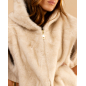Veste sans manches fausse fourrure