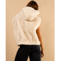 Veste sans manches fausse fourrure