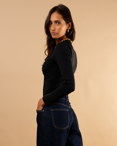Body nœud dentelle