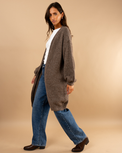 Gilet long laine
