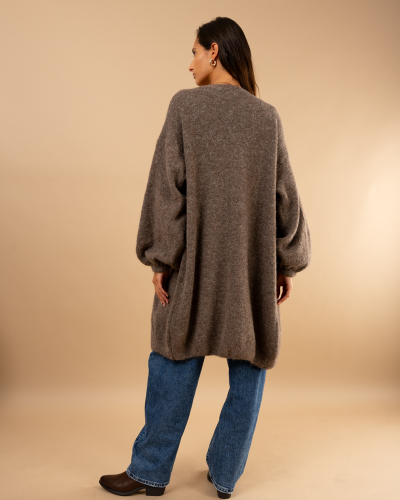 Gilet long laine