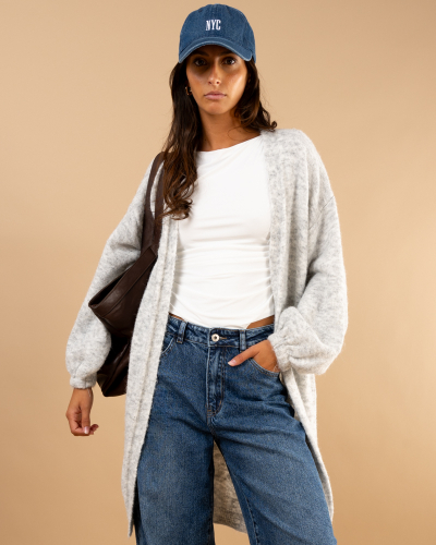 Gilet long laine