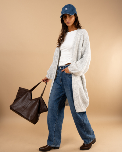 Gilet long laine