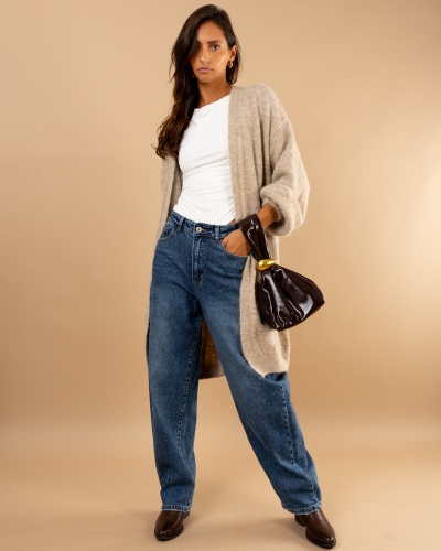 Gilet long laine