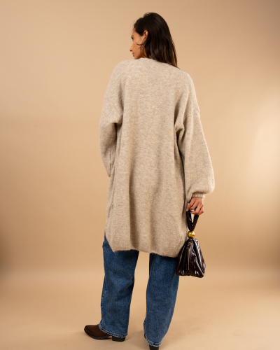 Gilet long laine