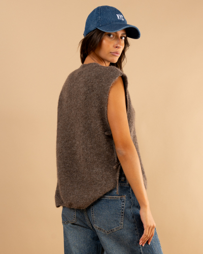 Pull noeuds laine