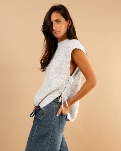 Pull noeuds laine