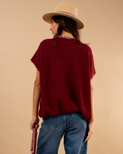 Gilet boutons laine