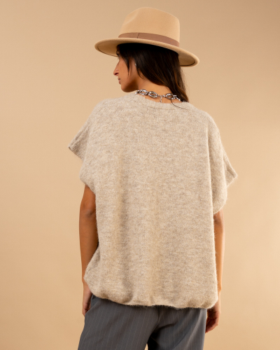 Gilet boutons laine