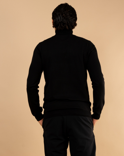Pull col roulé