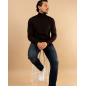 Pull col roulé