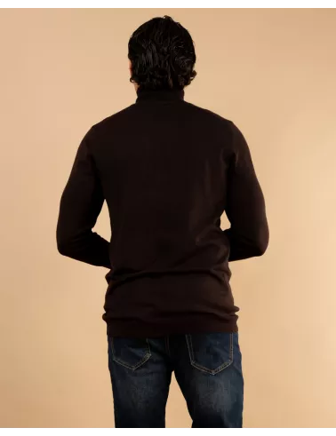 Pull col roulé