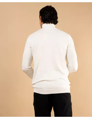 Pull col roulé