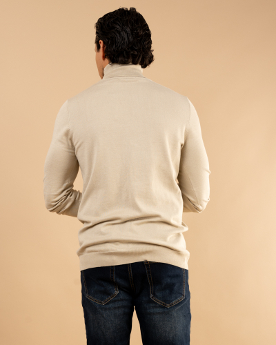 Pull col roulé