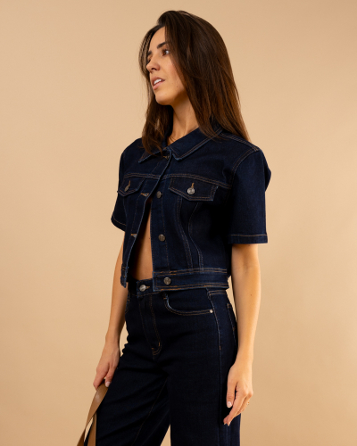 Veste jean brut