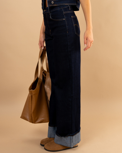 Jeans brut revers 