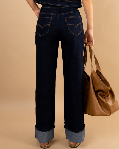 Jeans brut revers 