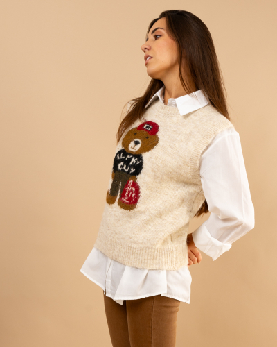 Pull ourson + chemise