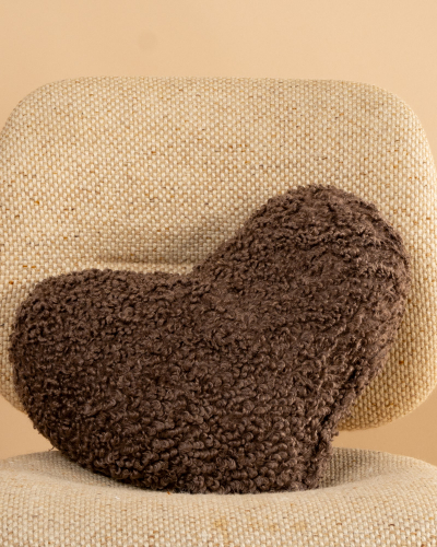 Coussin coeur teddy