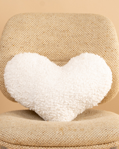 Coussin coeur teddy