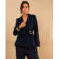 Blazer rayé bijou
