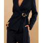 Blazer rayé bijou