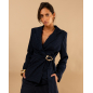 Blazer rayé bijou