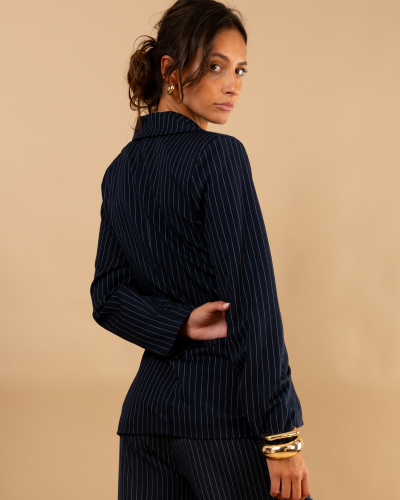 Blazer rayé bijou
