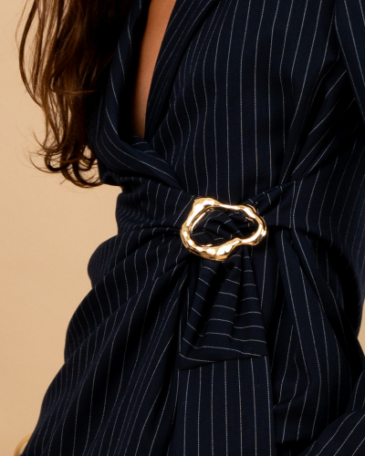 Blazer rayé bijou