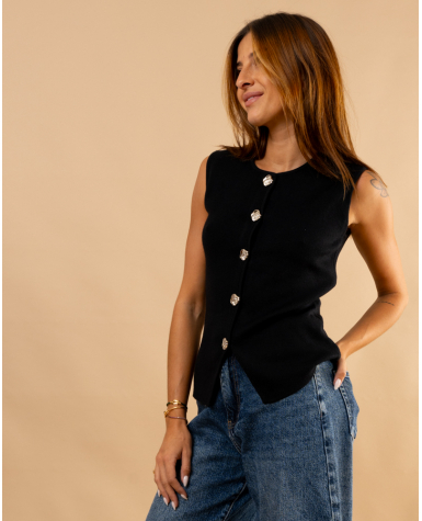 Gilet boutons