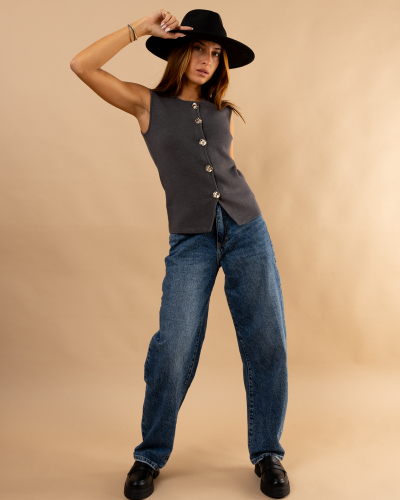 Gilet boutons