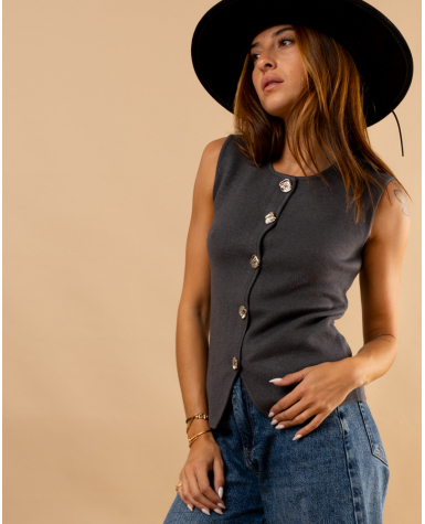 Gilet boutons