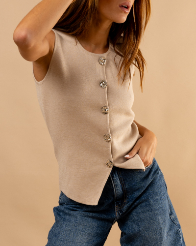 Gilet boutons