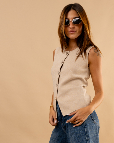 Gilet boutons