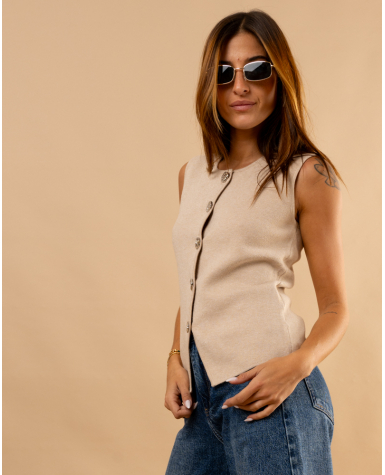Gilet boutons
