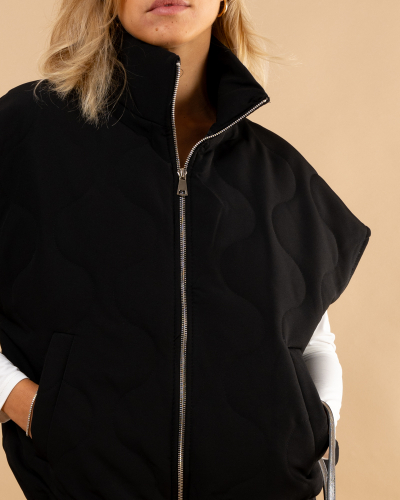 Veste zip sans manches