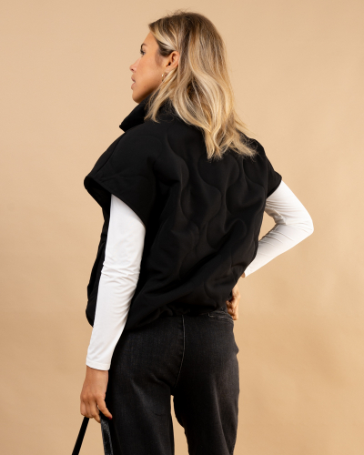 Veste zip sans manches