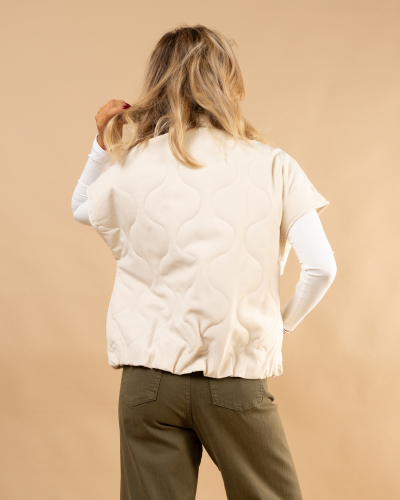 Veste zip sans manches