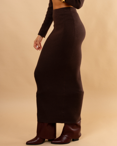 Jupe longue maille