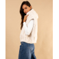 Veste sans manches fausse fourrure