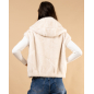 Veste sans manches fausse fourrure