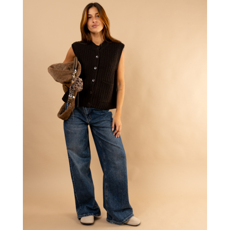 Gilet grosse maille