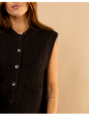 Gilet grosse maille