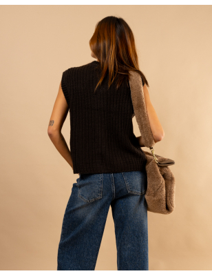 Gilet grosse maille